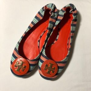 Tory Burch Striped Flats